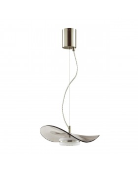4858/10LA L-VISION ODL_EX21 65 никель/дымчатый/стекло Подвес LED 1*10W 3500K FLUENT