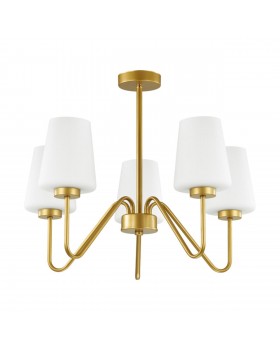 3791/5C NEOCLASSI LN19 132 золотой, белый Люстра на штанге E27 5*60W 220V OLIVIA