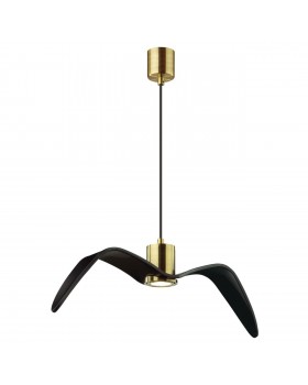 4900/1C PENDANT ODL22 289 чёрный/бронзовый/стекло Подвес GU10 1*5W BIRDS