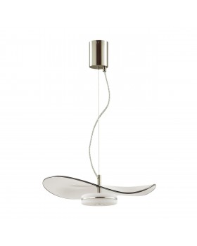 4858/13L L-VISION ODL_EX21 65 никель/дымчатый/стекло Подвес LED 1*13W 3500K FLUENT