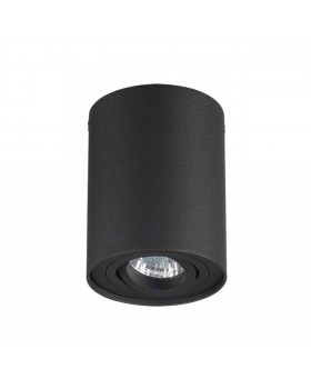 3565/1C HIGHTECH ODL18 257 черный Потолочный накладной светильник IP20 GU10 1*50W 220V PILLARON