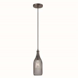 3353/1 PENDANT ODL17 363 черный Подвес E27 60W 220V BOTTLE