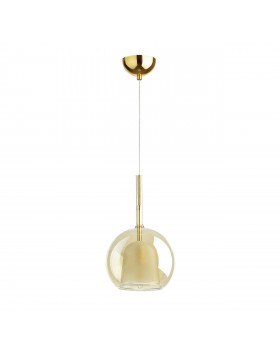 4697/1 PENDANT ODL20 305 золотой/янтарный Подвес E14 1*40W LEVA
