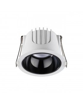 358691 SPOT NT21 251 белый/черный Светильник встраиваемый светодиодный IP20 LED 4000К 10W 100-265V KNOF
