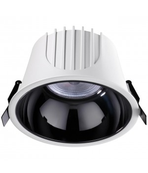 358703 SPOT NT21 251 белый/черный Светильник встраиваемый светодиодный IP20 LED 4000К 40W 100-265V KNOF