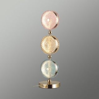 5412/13TL L-VISION ODL_EX23 9 золотой/розовый/желтый/голубой металл/стекло Настольная лампа LED 13W 4000K CARAMELLA-foto3