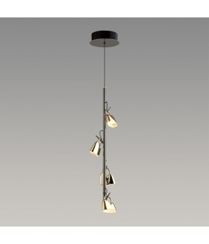 5002/17L L-VISION ODL23 285 черный хром/золотой/ металл/акрил Подвес LED 17W 3000K MALPA-foto3