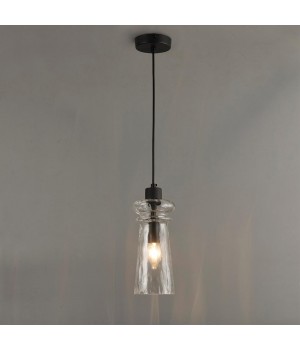 4966/1A MODERN ODL23 300 матов.черный/прозрачный/металл/стекло Подвес E14 1*40W PASTI-foto3