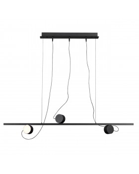 6600/21L HIGHTECH ODL23 229 черный/металл Подвесной светильник IP20 LED 21W 1590Лм плафоны на магните 3000K NERA-foto4