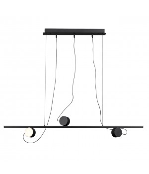 6600/21L HIGHTECH ODL23 229 черный/металл Подвесной светильник IP20 LED 21W 1590Лм плафоны на магните 3000K NERA-foto4