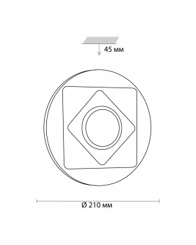 3011/AL MINI SN 047 Светильник пластик/белый/хром LED 12Вт 4000K D210 IP43 SMALLI-foto2