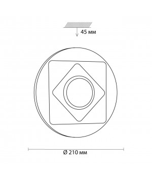 3011/AL MINI SN 047 Светильник пластик/белый/хром LED 12Вт 4000K D210 IP43 SMALLI-foto2