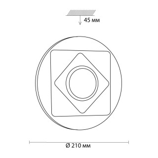 3011/AL MINI SN 047 Светильник пластик/белый/хром LED 12Вт 4000K D210 IP43 SMALLI-foto2