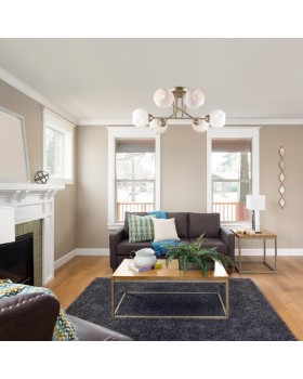 4519/6C COMFI LN21 066 матовое золото, белый Люстра потолочная E27 6*40W 220V PAIGE-foto3