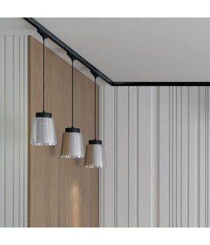 358642 PORT NT21 118 корпус черный/плафон дымчатый Трехфазный трековый светодиодный светильник, длина провода 1м IP20 LED 4000K 24W 175-245V ARTIK-foto3