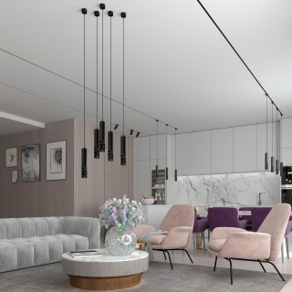 358510 OVER NT21 211 черный Светильник накладной светодиодный, провод 2м IP20 LED 4000K 12W 220V MAIS LED-foto3