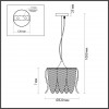 5296/3 MODERNI LN23 061 матовое золото Светильник подвесной E27 3*40W 220V BEATRIS