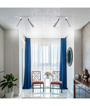 357864 PORT NT18 082 белый/черный Светильник трековый однофазный трехжильный IP20 LED 3000К 2*23W 220-240V ZEUS-foto3