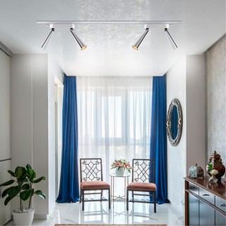 357864 PORT NT18 082 белый/черный Светильник трековый однофазный трехжильный IP20 LED 3000К 2*23W 220-240V ZEUS-foto3