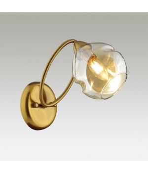 4483/1W MODERNI LN20 169 античная латунь, янтарный Бра E14 60W 220V ORLA-foto3