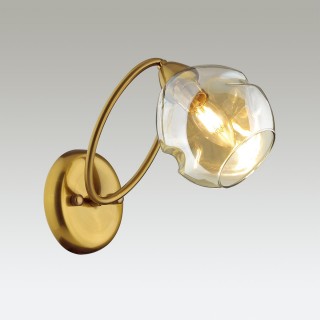 4483/1W MODERNI LN20 169 античная латунь, янтарный Бра E14 60W 220V ORLA-foto3