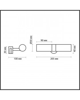 2446/2 DROPS ODL13 541 хром Светильник с креплен на зеркало G9 2*40W 220V IZAR-foto2