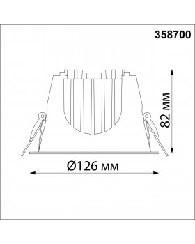358700 SPOT NT21 251 белый/золото Светильник встраиваемый светодиодный IP20 LED 4000К 30W 100-265V KNOF-foto2