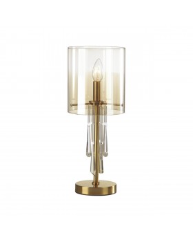 4886/1T HALL ODL_EX23 41 бронзовый/янтарн./металл/стекло Настольная лампа E14 1*40W NICOLE-foto5