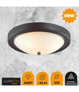 5260/3C VINTAGE LN23 223 черный Настенно-потолочный светильник E27 3*60W 220V NINA-foto4