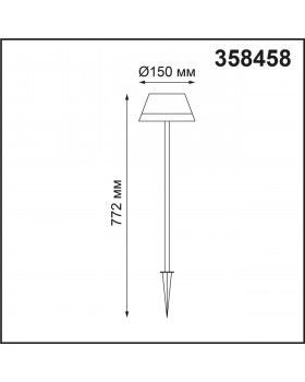 358458 STREET NT20 321 черный Ландшафтный светильник IP54 LED 4000K 10W 220V GONNA-foto2