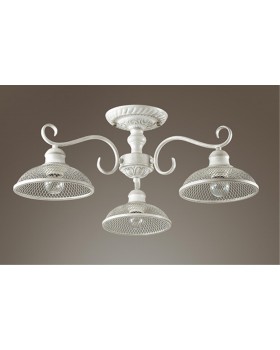 3473/3C COUNTY LN17 196 белый с золотой патиной Люстра потолочная E27 3*40W 220V ZEROME-foto3