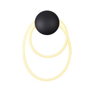 4398/20WL HIGHTECH ODL23 101 черный/металл/канат Настенный св-к IP20 LED 20W 3000K CORDA-foto4