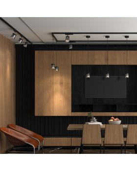 358646 PORT NT21 118 корпус черный/плафон дымчатый Трехфазный трековый светодиодный светильник, длина провода 1м IP20 LED 4000K 20W 175-245V ARTIK-foto3