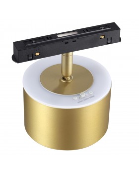 358981 SHINO NT22 047 бронза св. Трековый светильник для низковольного шинопровода с переключ. цв.температуры IP20 LED 3000К\4000К\6000К 12W вниз + 3W-foto6