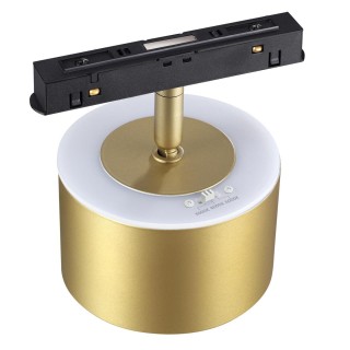 358981 SHINO NT22 047 бронза св. Трековый светильник для низковольного шинопровода с переключ. цв.температуры IP20 LED 3000К\4000К\6000К 12W вниз + 3W-foto6