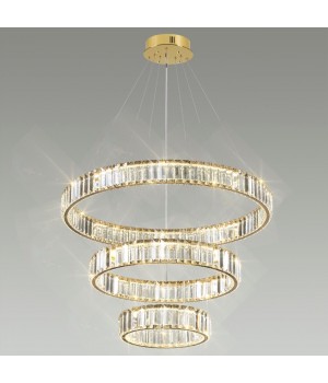 5015/88L L-VISION ODL23 427 золотой/прозрачный металл/хрусталь Люстра LED 88W 4000K 10200Лм VEKIA-foto3