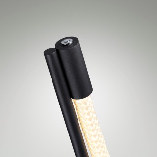 4398/15FL HIGHTECH ODL23 103 черный/металл/канат Напольный светильник с диммером на корпусе IP20 LED 15W 515Лм 3000K CORDA-foto5