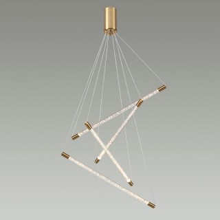 4369/40L HIGHTECH ODL23 107 полированное золото/акрил с пузырьками Подвесной св-к IP20 LED 30W 3000K 1050Лм SPARKY-foto3