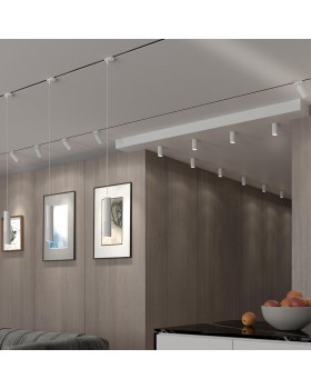 358496 PORT NT21 084 белый Светильник трековый однофазный трехжильный IP20 LED 4000K 12W 220V MAIS LED-foto3