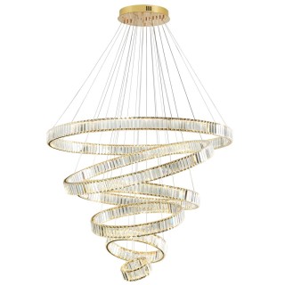 5015/260L L-VISION ODL23 427 золотой/прозрачный металл/хрусталь Люстра LED 260W 4000K 30600Лм VEKIA-foto4