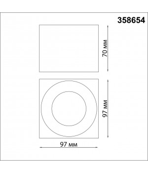 358654 OVER NT21 188 черный Светильник накладной светодиодный IP20 LED 4000К 12W 220V PATERA-foto2