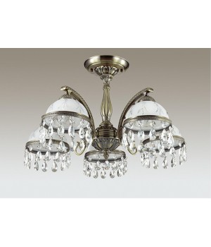 2989/5C CLASSI LN16 095 состаренная бронза Люстра потолочная E27 5*60W 220V AVIFA-foto3