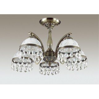 2989/5C CLASSI LN16 095 состаренная бронза Люстра потолочная E27 5*60W 220V AVIFA-foto3