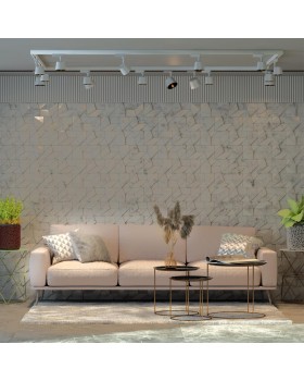 358731 PORT NT21 120 белый/черный Трехфазный трековый светодиодный светильник IP20 LED 4000K 20W 100-265V KNOF-foto3