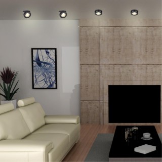 357983 SPOT NT19 260 черный Встраиваемый светильник IP20 LED 3000К 12W 220V GRODA-foto3