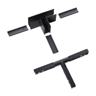 135126 SHINO NT21 043 черный Соединитель с токопроводом для шинопровода Т-образный IP20 48V FLUM-foto4