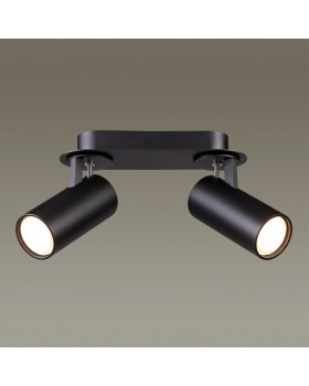 3872/2C HIGHTECH ODL19 172 черный Потолочный светильник GU10 2*50W 220V KIKO-foto3