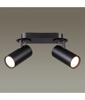 3872/2C HIGHTECH ODL19 172 черный Потолочный светильник GU10 2*50W 220V KIKO-foto3