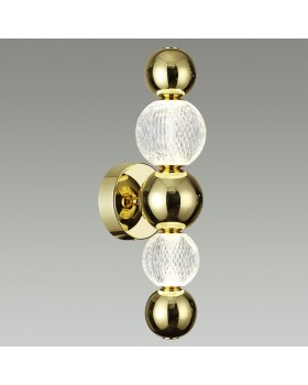 5008/7WL L-VISION ODL23 419 золотой/прозрачный/металл/акрил Бра LED 7W 4000K 380Лм CRYSTAL-foto3