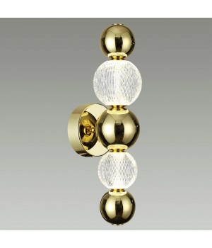 5008/7WL L-VISION ODL23 419 золотой/прозрачный/металл/акрил Бра LED 7W 4000K 380Лм CRYSTAL-foto3